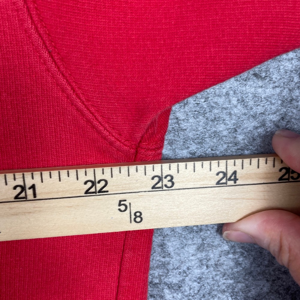 Ohio State Buckeyes Hoodie Mens Medium Red Starter Tackle Twill Fleece Pullover - Picture 7 of 8